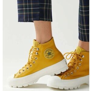 Converse Mustard High-Top Boots